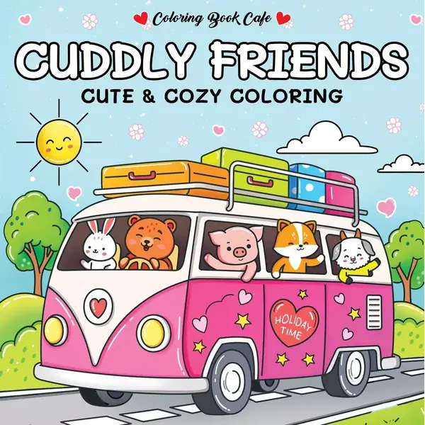Rebo Cute en Cozy kleurboek Cuddly Friends