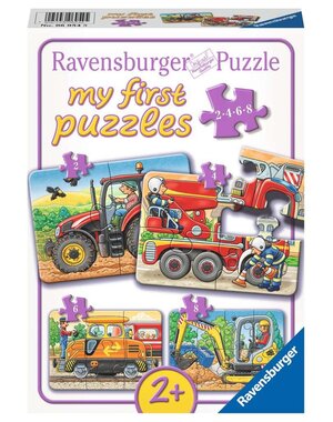 Ravensburger 4 in 1 puzzel  Aan het werk - 2/4/6/8 stukjes