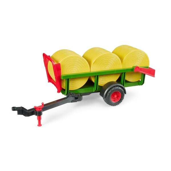 Bruder 2204 - Ronde zelfladende balenwagen met 3 balen