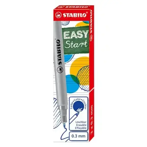 Stabilo Pen Easy Start navulling 0.3 mm blauw 3 stuks