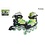 Skeelers Street Riders groen/zwart - maat 37-40
