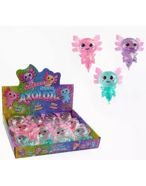  Slowe rise stretch Axolotl met glitters