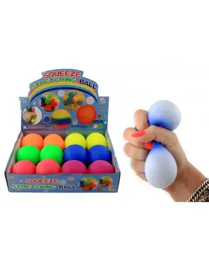  Squeeze bal 7 cm neon kleuren