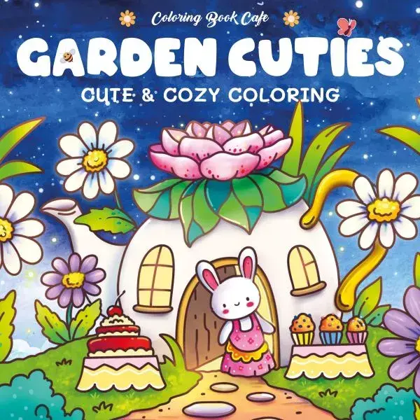 Rebo Cute en Cozy kleurboek Garden Cuties