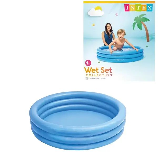 Intex Zwembad 3 rings blauw  - 114x25 cm