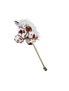 Angel Toys Stokpaard met geluid - gevlekt - 95 cm