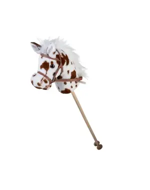 Angel Toys Stokpaard met geluid - gevlekt - 95 cm