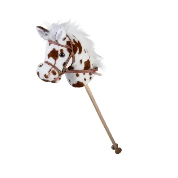 Angel Toys Stokpaard met geluid - gevlekt - 95 cm