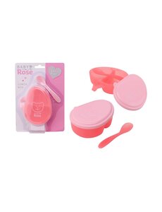 JohnToy Lunchtrommel met lepeltje - Baby Rose