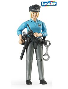 Bruder 60430 - Speelfiguur: Politieagente, vrouw, blank met toebehoren