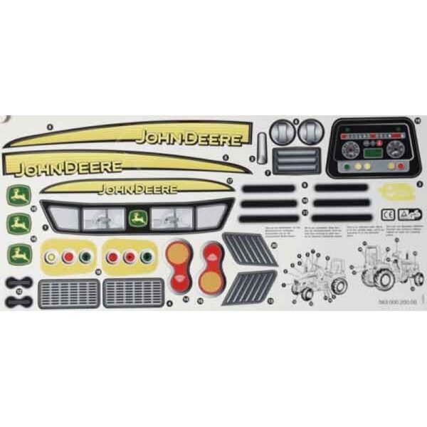 Rolly Toys Stickervel X-trac John Deere