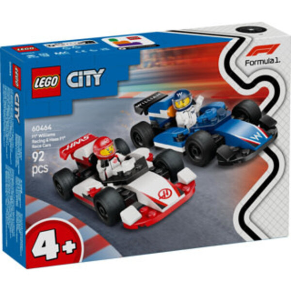 LEGO 60464 - F1 Williams Racing en Haas F1 racewagens