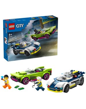 LEGO 60415 - Politie met overvaller in racewagen