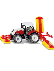 Siku siku steyr tractor met pottinger maai combinatie 1672