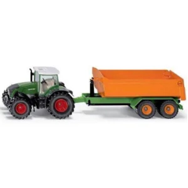 Siku Siku Fendt tractor met haakarm trailer 1989