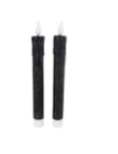 home kaars led zwart 2 stuks