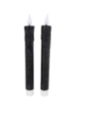 home kaars led zwart 2 stuks