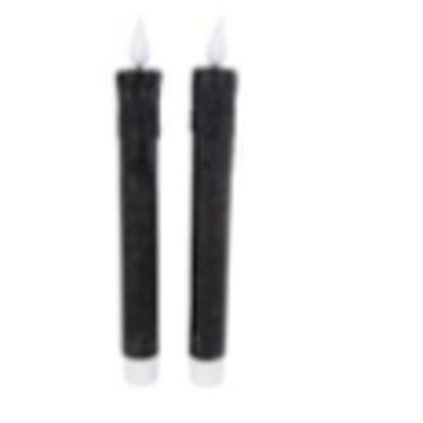 home kaars led zwart 2 stuks