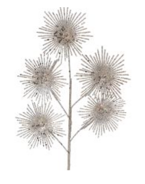  Kunstbloem "Sunflower" champagne goud - 61cm