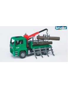 Bruder BRUDER hout transporter MAN met kraan/boomstammen
