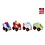 Big Tree Houten auto - 4 assortie - 12,5 cm