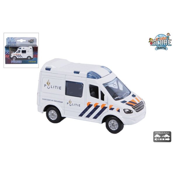 Kids Globe Politie NL bus die cast 9 cm