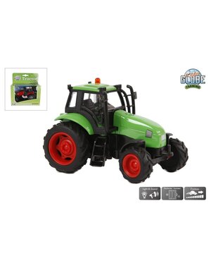Kids Globe Tractor met licht en geluid - 2 assorti -11 cm
