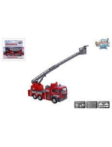 Kids Globe Brandweer ladderwagen met licht en geluid