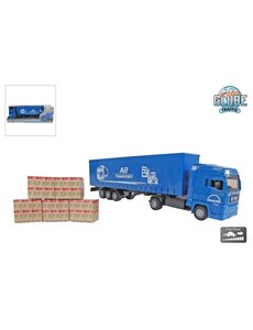 Kids Globe MAN truck met oplegger - 30 cm