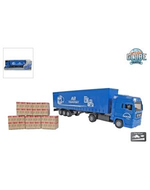 Kids Globe MAN truck met oplegger - 30 cm