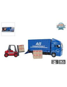 Kids Globe MAN vrachtwagen met heftruck