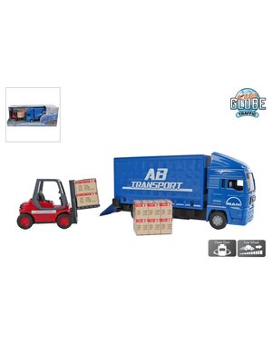 Kids Globe MAN vrachtwagen met heftruck