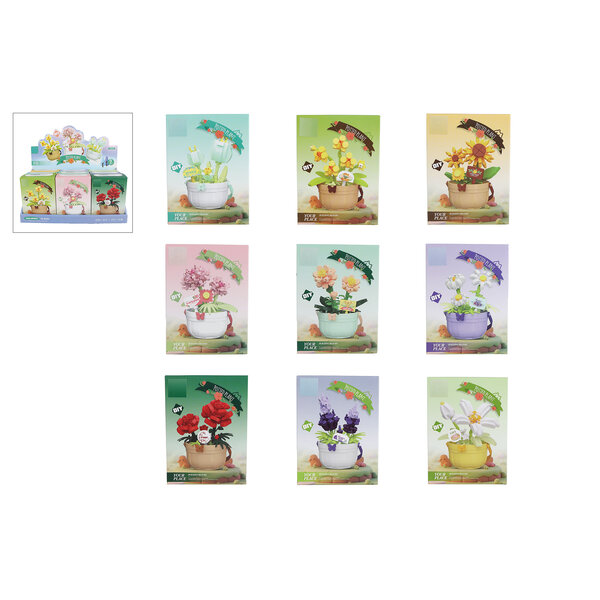 Bouwstenen plant in pot, 173-220 delig - 9 assortie