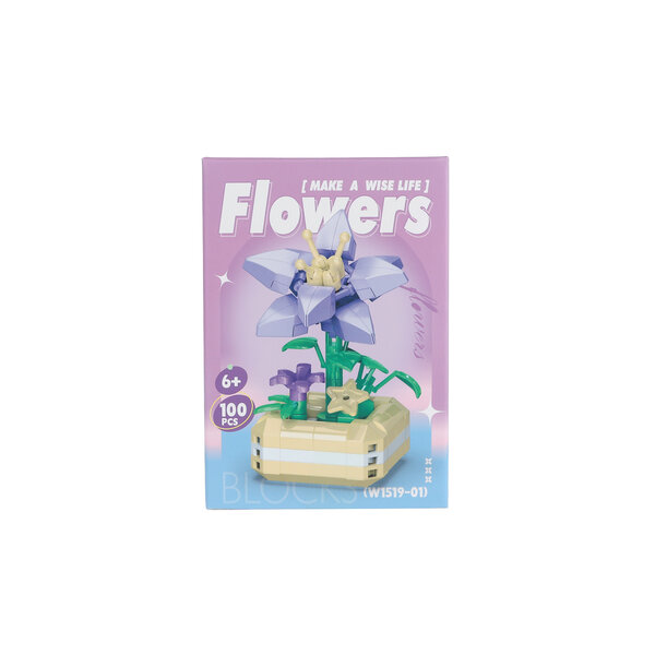 Bouwstenen plant in pot 99-144 stukjes - 6 assortie