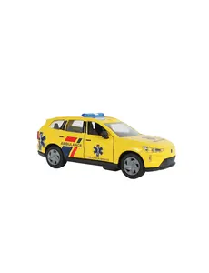 Kids Globe Ambulance Volvo EX90 die cast met licht en geluid - pull back 13,5cm
