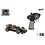 Roadstar Formula Race auto - zwart/oranje met licht 2.4GHz  incl 3.7V accu