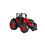 Kids Globe Tractor met  pull back functie - 3 ass - 12cm