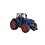 Kids Globe Tractor met  pull back functie - 3 ass - 12cm