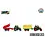 Kids Globe Tractor met aanhanger - met licht en geluid  25 cm - 2 modellen