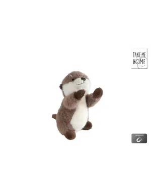 Take me Home Knuffel Otter met magneetpootjes - 24 cm