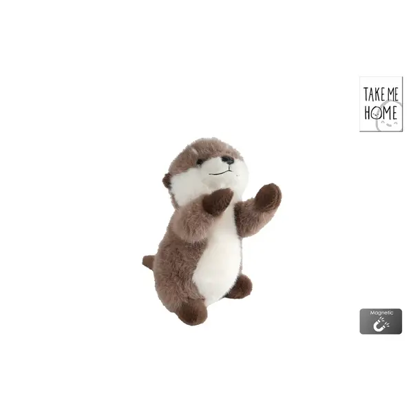 Take me Home Knuffel Otter met magneetpootjes - 24 cm