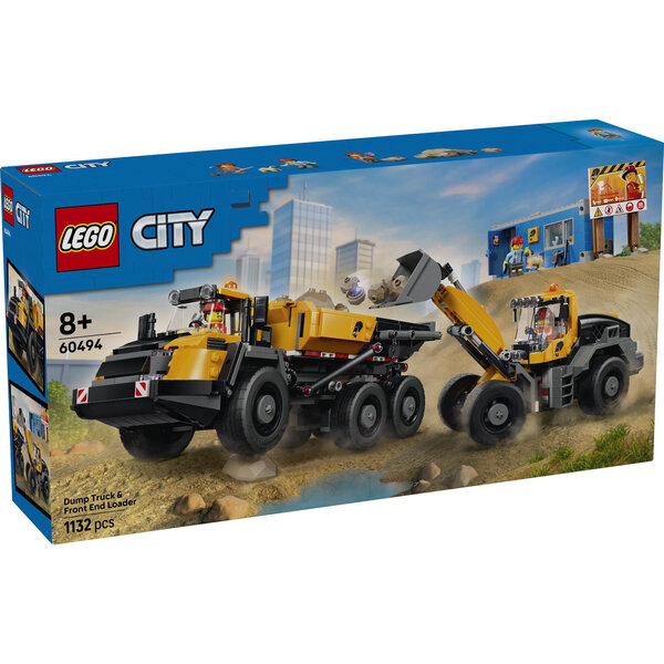 LEGO 60494 - City Big Vehicles Kiepwagen en Wiellader