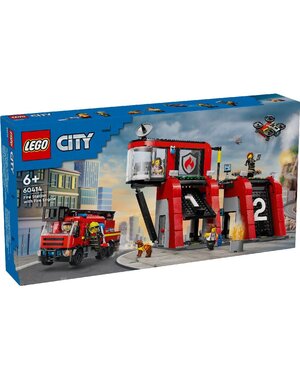 LEGO 60414 - Brandweerkazerne met brandweerauto