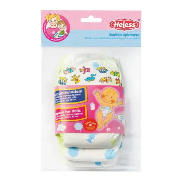Heless Luiers voor poppen 35/45 cm - 3 stuks