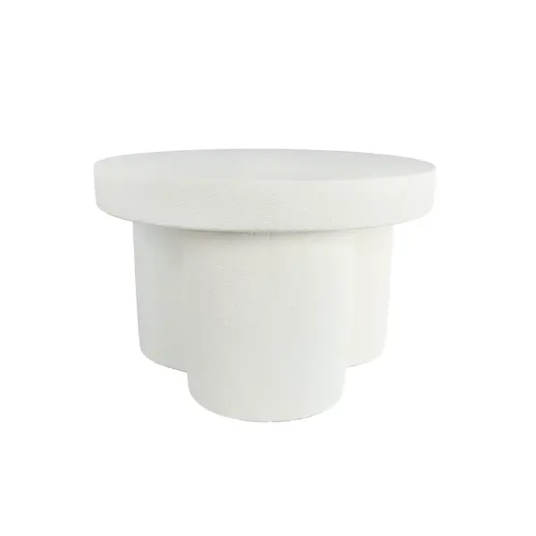Bijzettafel "Rinske" creme metaal - 54x54x34cm