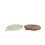 Onderzetter "Marian" S naturel/bruin 2 assortie, rond riet - 30x30x2cm