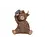 Sculptuur "Highlander" bruin a4 polystone - 10x9x11cm