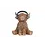 Sculptuur "Highlander" bruin a4 polystone - 10x9x11cm