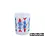 Theelicht "Fish" M blauw/rood glas - 10x10x12,5cm