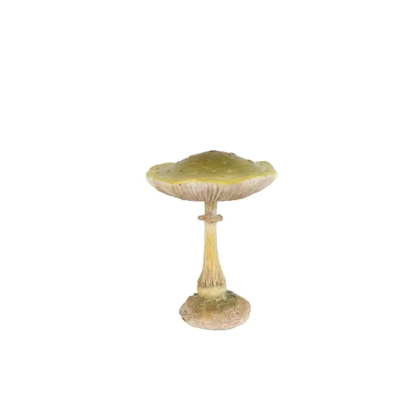 Sculptuur "Mushroom" groen polystone - 8x8x10,5cm